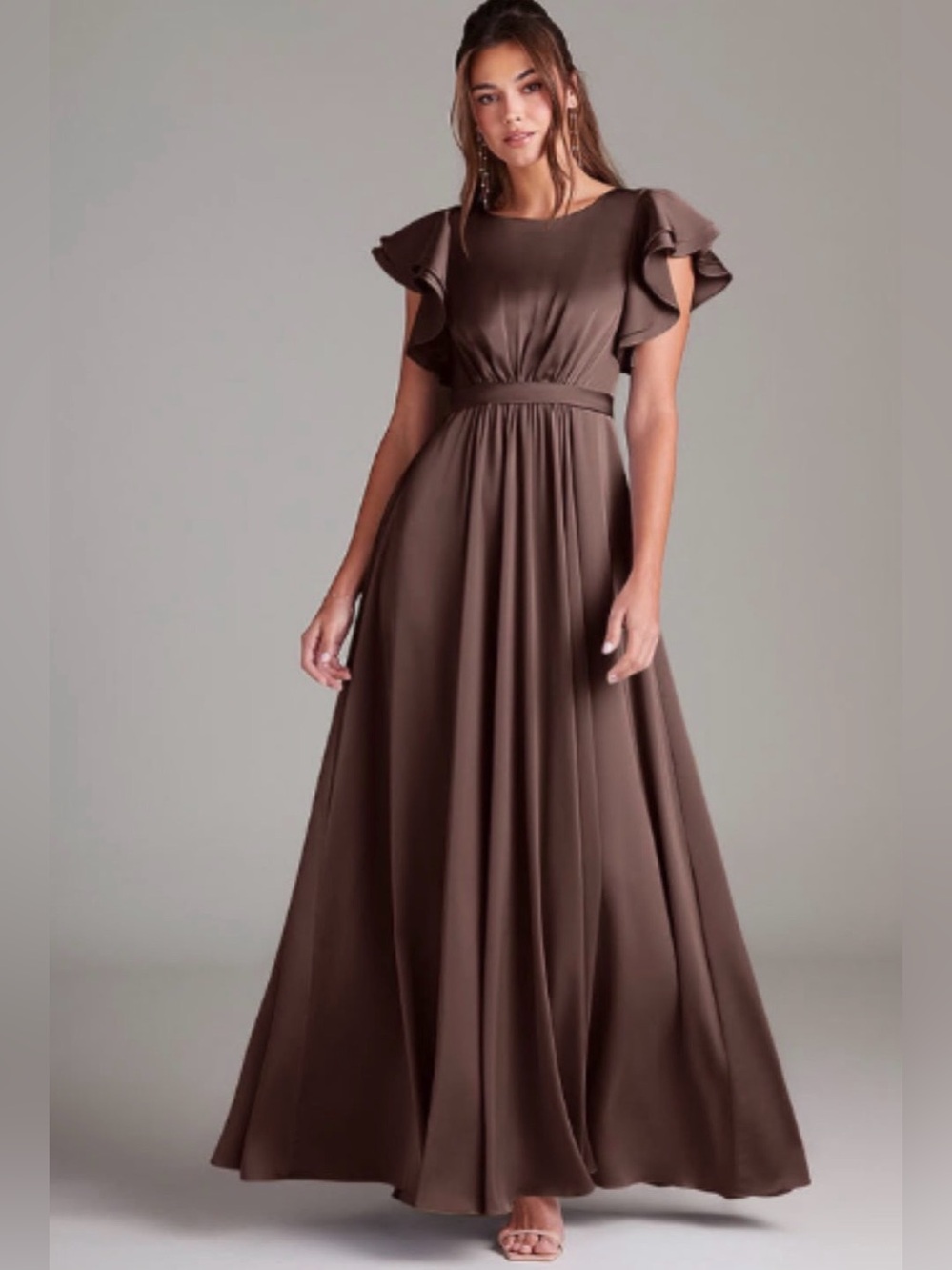Azazie Daphne Bridesmaids Dress in Color Ganache